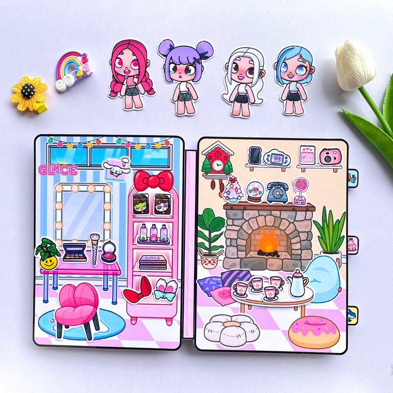 ( Mới) Ngôi nhà 4 cô bé đáng yêu Melody, Kuromi, Cinamoroll, Kitty