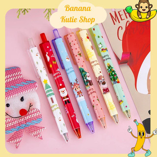 [Mực Đen] Bút Mực Gel Giáng Sinh Nhiều Mẫu Dễ Thương 2023 - Bút Mực Gel Ngòi 0.5mm