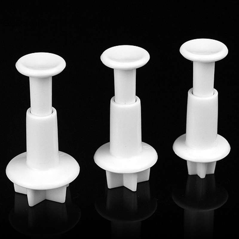 Gcdhome 3X STAR Cookie Cắt Piston Fondant Sugarcraft Dán Decorag Tool HOT