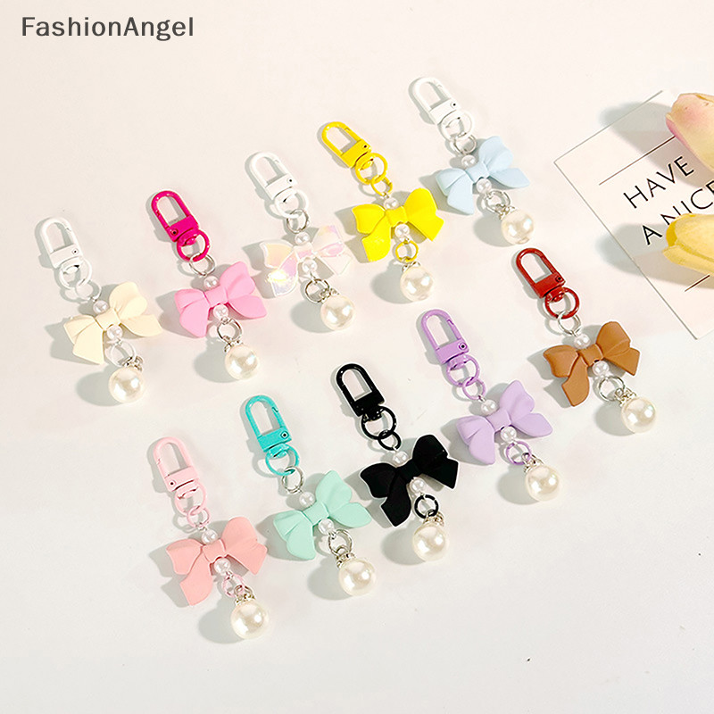 Fashionangel Nơ Màu Kẹo Mặt Dây Chuyền Móc Khóa Thời Trang Y2K Móc Khóa Tai Nghe Hộp Đựng Charm Túi Mặt Dây Chuyền Túi Xách Phụ Kiện TH