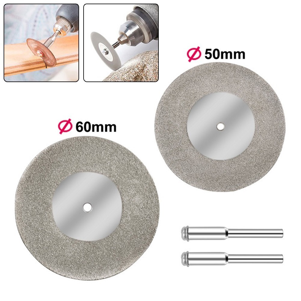 [Cosyh] Bánh mài kim cương 40 50 60mm Đĩa cắt gỗ Phụ kiện dụng cụ quay