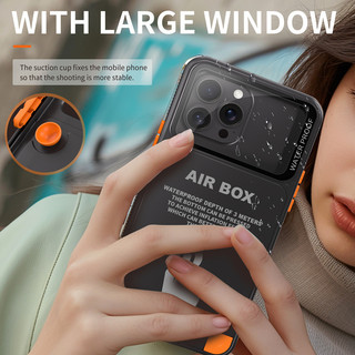 [Jlk] Ốp điện thoại chống sốc ốp lưng chống nước  IP68 ngoài trời cho iPhone 6.1 inch Vỏ bơi lặn dưới nước cho iPhone 17 Air 16 15 / 15Pro / 12 / 12 Pro / 13 / 13 Pro / 14 / 14 Pro