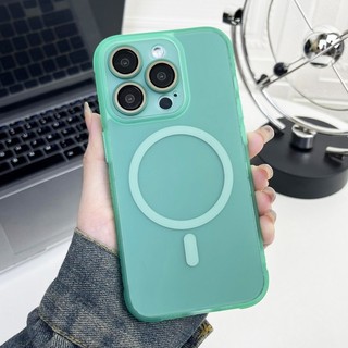 Vỏ bảo vệ mờ mỏng bảo vệ toàn diện Vỏ từ tính màu hồng 15 Pro max cho iPhone14 13 12 11 Pro max 14plus 15plus có màng bảo vệ camera Vỏ cứng mờ