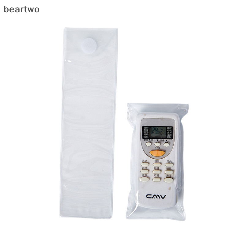 < Beartwo > Vỏ điều khiển từ xa đa năng trong suốt PVC Chống bụi Vỏ tiện lợi Điều hòa không khí / TV Vỏ bảo vệ điều khiển từ xa Đẹp