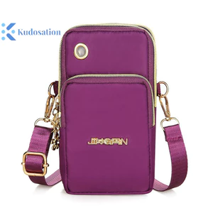 Kudosation Nylon Chống Nước Nữ Đeo Ngang Điện Thoại Túi Đeo Vai Túi Nhỏ Ốp Lưng Ví Thắt Lưng