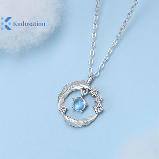 Kudosation Hoa Tinh Tế Trái Tim Mặt Dây Chuyền Vòng Cổ Cho Nữ Pha Lê Zircon Xương Đòn Dây Chuyền Tiệc Cưới Trang Sức