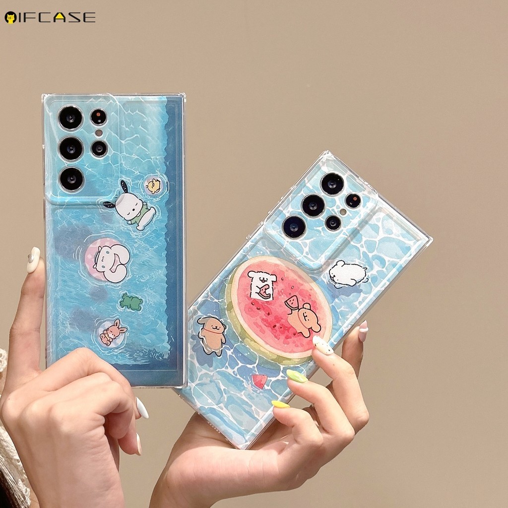 Dành Cho Samsung Galaxy M54 M53 M35 M52 M51 M15 M34 M33 M32 4G M23 M13 5G Vỏ Điện Thoại Dễ Thương Cinnamoroll Pochacco Dòng Chó Con Dưa Hấu Hoạt Hình Vỏ Silicon Mềm