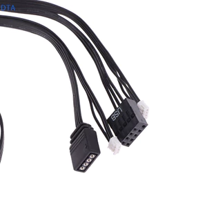 DTA 2 Chiếc Mới Ryzen Wraith Prism Wraith Max Fan Đèn RGB Bo Mạch Chủ Điều Khiển Đồng Bộ Cáp PO