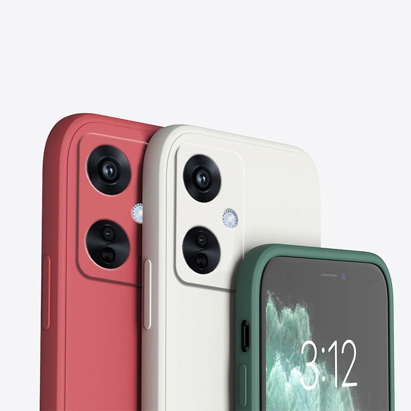 [Sẵn Sàng] Ốp Điện Thoại Siêu Mỏng Cạnh Thẳng Silicon Mềm Bảo Vệ Camera Vỏ Mờ Cho OPPO A60 A79 Reno 11 Pro 11F Find X7 Ultra