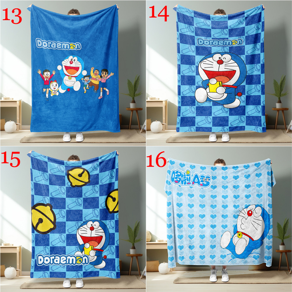 Hoạt Hình Dễ Thương Doremon Flannel Chăn Một Mặt In Flannel Chăn Điều Hòa Không Khí Chăn Món Quà Tốt Nhất Cho Người