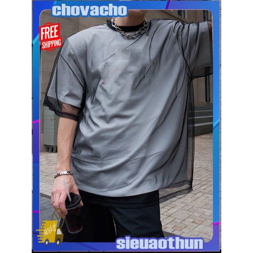 Áo tơ mỏng dệt cổ tròn FJELLY ICVCVNI Unisex