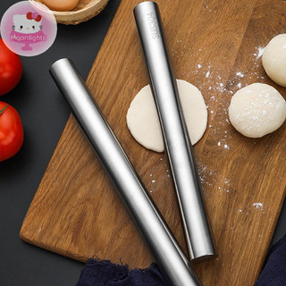 Moonlights Thép không gỉ Cán Pin Dụng Cụ Nhà Bếp Bột Con Lăn Nướng Pizza Mì Bánh Quy Bánh Bao Làm Dụng Cụ Không Nướng EN