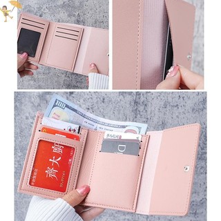 [Gou] Ví nhỏ ngắn dễ thương dành cho nữ Sinh viên Hộp đựng thẻ gấp ba lần Cô gái Túi đựng thẻ Ví đựng tiền xu Ví nữ Túi hoạt hình VN