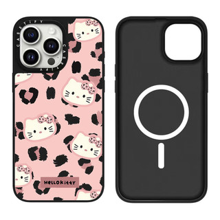 Ốp điện thoại cứng gương hình con báo màu hồng Cat từ tính cho iPhone 17 Pro Max 16 Plus 15 14 13 12 11 Ốp lưng Acrylic phía sau chống sốc