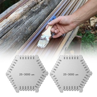 Com * Lược màng ướt hình lục giác cho lớp phủ sơn Công cụ đo chính xác Máy đo độ dày sơn Đo độ dày