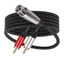 Cáp nam XLRR sang 2RCA đáng tin cậy BTM có dây ngoại thất bện Nylon để giảm mài mòn và xé âm thanh nhạc sĩ Equipme