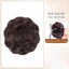 COSCOVED Hoa Bun Đầu Tóc Giả, Tóc Giả Cô Dâu Donut Chignon, Retro Tự Nhiên Vintage Tóc Móng Vuốt Tóc Bun Nữ