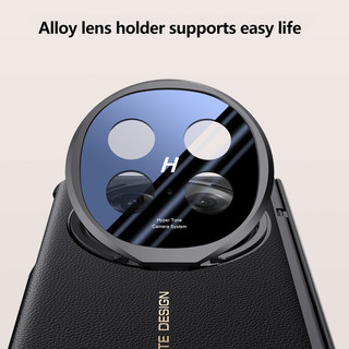 Vỏ bản lề gấp từ tính bằng da mạ điện cho OPPO Find N5 FindN5 5G Phim kính cường lực phía trước chống gián điệp & trong suốt