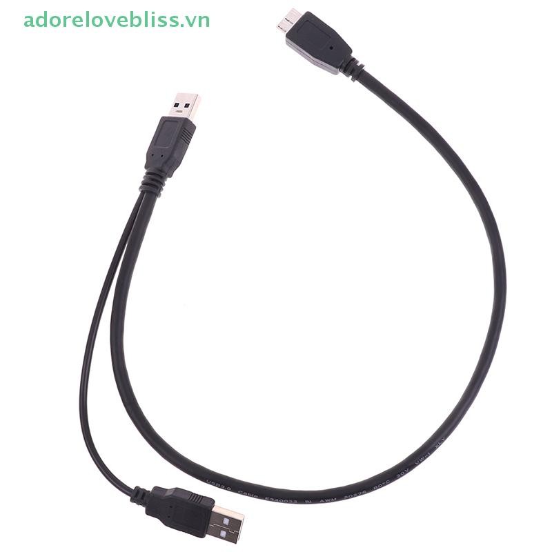 Thêm USB 3.0 A Nam Micro USB 3.0 B Y Dây Cáp Cho Ổ Cứng Ngoài Cáp Đĩa BSS