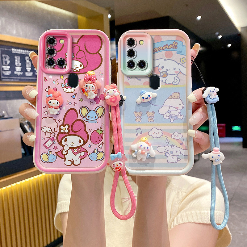 ốp lưng samsung a21s Ốp điện thoại búp bê 3D dễ thương cho ốp lưng samsung a21s
