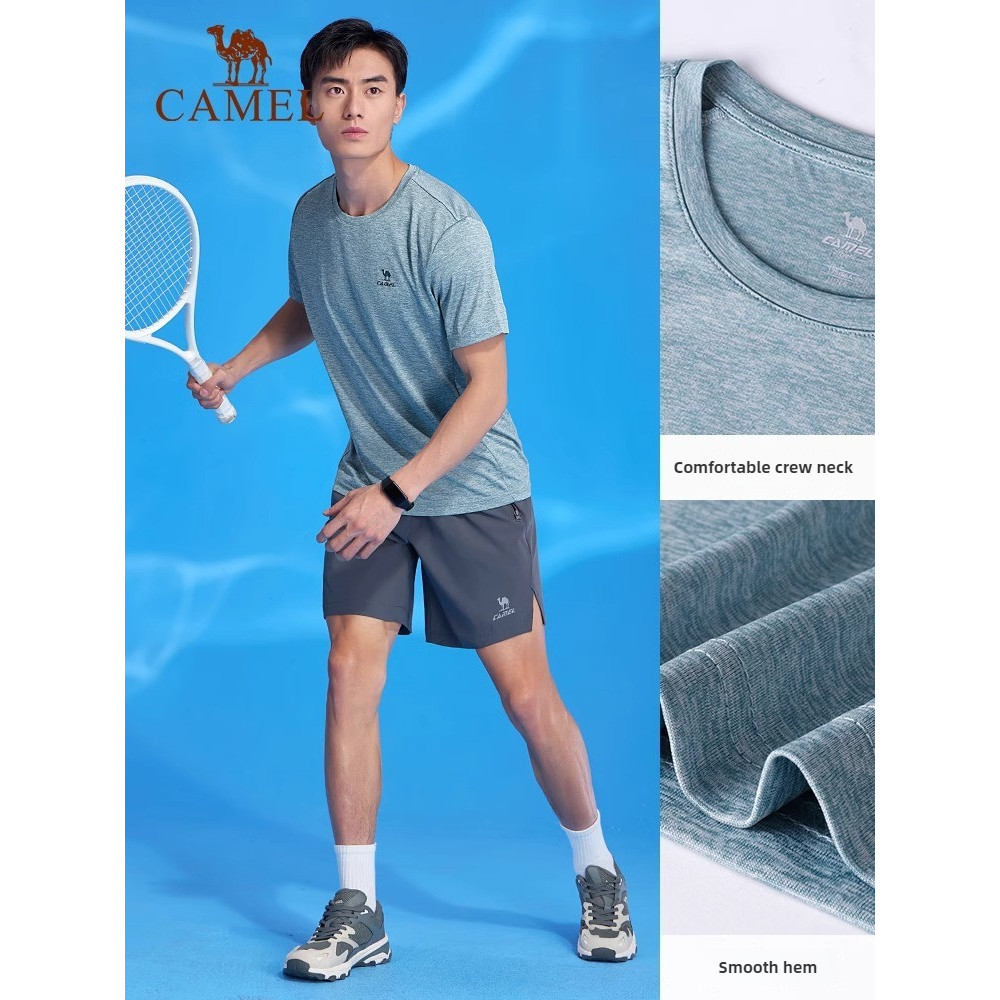 Ảnh Áo thun nam CAMEL CROWN thoáng khí mát tay ngắn thể thao ngoài trời nửa tay 2