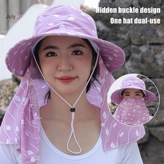 Mũ chống nắng chống tia cực tím JULYHOT có mặt nạ và khăn choàng, Mũ hái trà chống gió cho du lịch ngoài trời Đi xe đạp Massivedeals