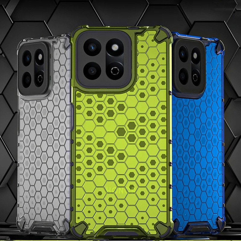 Dành Cho Honor X7c X7b X7a X7 Ốp Lưng PC Cứng & Silicon Mềm Chống Sốc Chống Rơi Tổ Ong Bảo Vệ