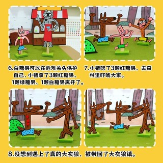 Magic Candy Shop Mẫu Giáo Hình Sách Truyện Hộp Handmade Cha Mẹ-Con Nhỏ Lớp Trung Bình Ngôn Ngữ Chơi Máy Trợ Giảng Trò Chơi