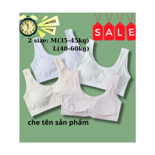Áo lót bra NỮ SINH thiếu niên, học sinh, đệm liền áo chống xô tụt đệm 5020 1 size từ 35-60kg