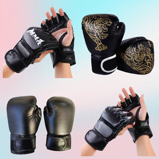 Adult Boxing Glove Professional Training Fight Adult Sanda Muay Thai Sandbag Men and Women Fighting Half Finger Boxing Gloves Jr1a
