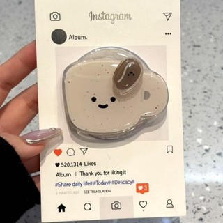 White Splash Ink Coffee Shop Giá đỡ từ tính Vỏ điện thoại di động Áp dụng iPhone16 15 14 13 Pro Max Bảo vệ Camera chống sốc Vỏ cứng chống rơi