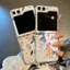 Siêu Mỏng Cho Samsung Galaxy Z Flip 5 Flip 4 Flip3 Ốp điện thoại Hoa Sang Trọng Chống Sốc Trong Suốt Cứng PC Ốp điện thoại Cho Samsung Z Flip 4 3 Flip5 Flip4 Flip3