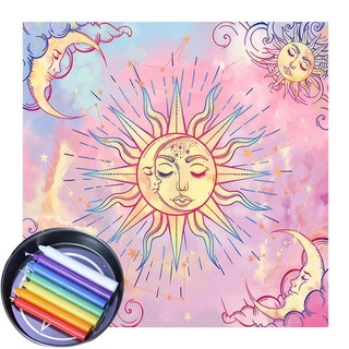 Ez Tarot Khăn Trải Bàn Chống Vết Bẩn Và Nước Cho Phòng Ăn Ăn Trang Trí Bàn Thánh Khăn Trải Bàn