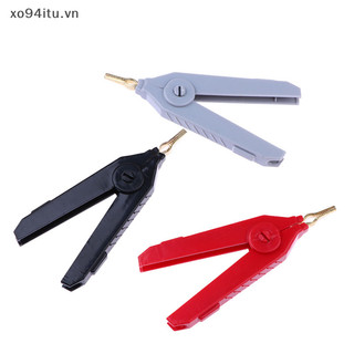 XOITU 1 Kẹp Cá Sấu 90MM Đồng Vàng Kelvin Kẹp Kẹp Thử Nghiệm Mỏ Vịt Kẹp Cho Dụng Cụ Điện Chính Xác VN