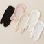 THEGIRL8B Tất Tabi Vô Hình, Tất Hai Ngón Chân Cotton Co Giãn Chống Trơn Trượt, Hàng Dệt Kim Cắt Thấp Đơn Giản Riêng Ngón Chân Thuyền Tất Bé Gái