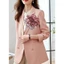 JVSUB Lapel Pin, Trâm cài Satin 20CM, Phụ kiện quần áo thủ công Hoa lớn Huy hiệu Pháp
