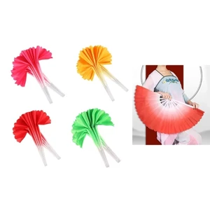 ONE 2 Chiếc Quạt Khiêu Vũ Nhiều Màu Sắc Nhẹ Và Dễ Sử Dụng Phân Loại Màu Sắc Thanh Lịch