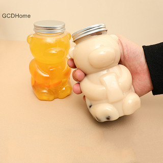 Gcdhome 500ML Gấu Nước Trà Sữa Cà Phê Nước Uống Di Động Uống Nước Trong Suốt Đồ Uống Chai Có Nắp HOT