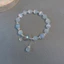 Vòng tay pha lê màu xanh biển Opal nguyên bản Vòng tay pha lê ánh sáng cho bé gái Phụ kiện trang sức mới