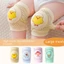 ESSENCEH Miếng đệm đầu gối hoạt hình cho bé, Tấm bảo vệ trẻ mới biết đi bằng vải Cotton Polyester dạng vuông, miếng đệm đầu gối co giãn cho trẻ sơ sinh