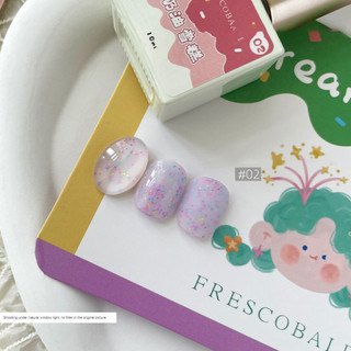 Xeijayi Ice Cream Series Nail Polish Gel Chất liệu kem bán trong suốt Keo dán quang trị liệu móng tay nghệ thuật làm móng tay cho tiệm làm móng tay 10ml