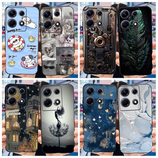 Ốp Chống Sốc Cho Infinix Note 30 Pro X678B Ốp Lưng Họa Tiết Thoáng Mát Mềm TPU Màu Đen Vỏ Điện Thoại Cho Infinix Note 30 Note30 5G Vỏ