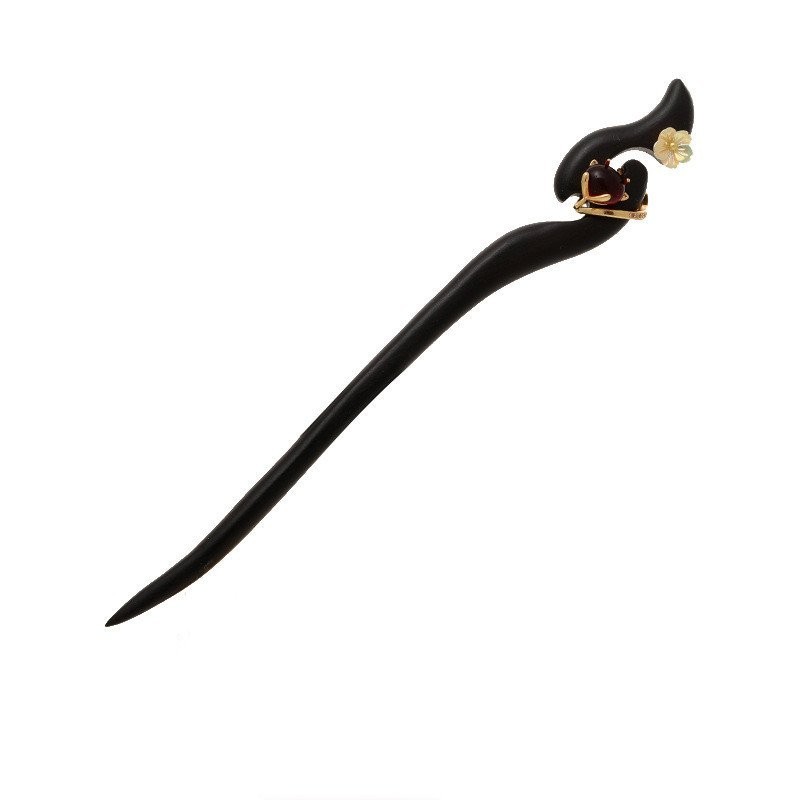 Mắt Cáo Phong Cách Cổ Gỗ Mun Kẹp Tóc Thời Trang Độc Đáo Đơn Giản Sườn Xám Hanfu Trang Phục Mũ Phụ Kiện