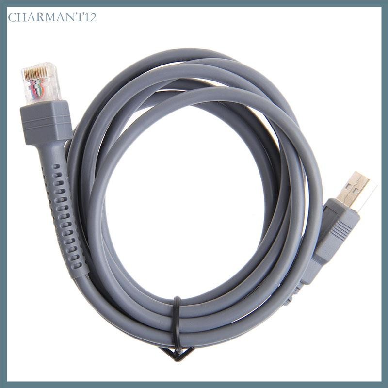 Char 2M Biểu Tượng Máy Quét Mã Vạch Cáp USB LS1203 LS2208 LS4208 LS3008 CBA-U01-S07ZAR