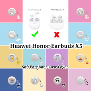 [imamura] Dành cho Vỏ tai nghe Huawei Honor X5 Vỏ tai nghe silicon mềm hoạt hình trong suốt