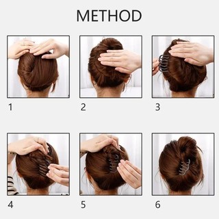 Cô Gái Hình Chữ U Sóng Tóc Tròn Đầu Nĩa Tóc Vô Hình Xoăn Tóc Dính Kẹp Kiểu Tóc Dụng Cụ