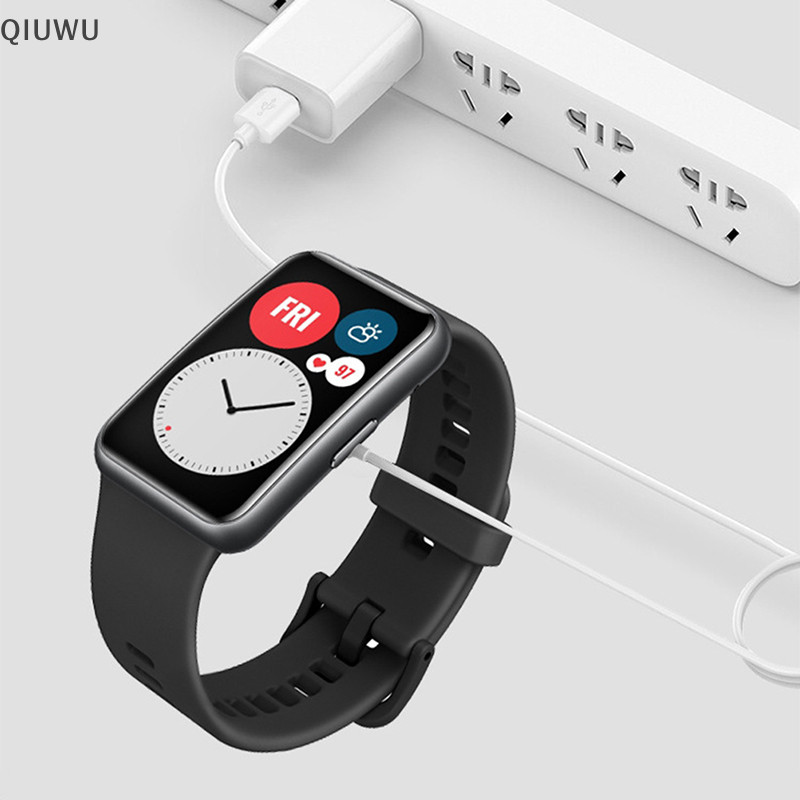 QIUWU Cho Honor Watch ES Huawei Band 7 / Honor Band 6 / 6 Pro Đồng hồ thông minh Bộ chuyển đổi nguồn cáp sạc USB 2pin di động.