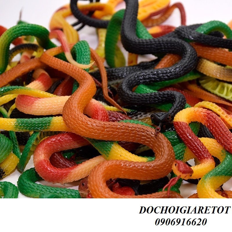 Con rắn đồ chơi nhựa dẻo size lớn cho bé vui nhộn (ảnh thật cuối ...