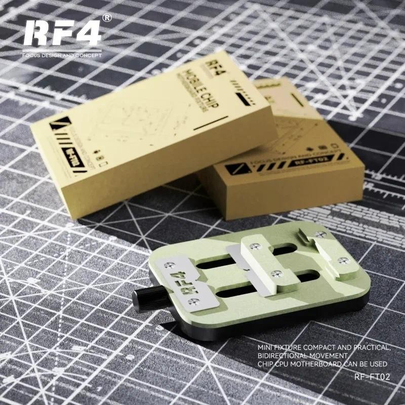 Rf4 RF-FT02 Đa Năng PCB Chip Fixture Mini Chính Xác Mainboard IC Chip Giá Đỡ Có Thể Điều Chỉnh Kẹp IC Chip BGA Hàn Cố Định