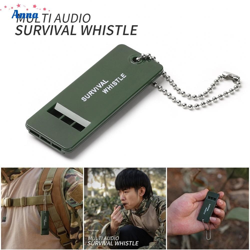【Anna】Premium Quality Mountain Outdoor Survival Whistle Key Chain Loud Sound